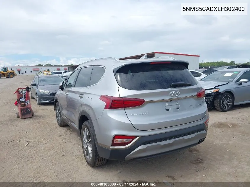 5NMS5CADXLH302400 2020 Hyundai Santa Fe Limited/Ultimate