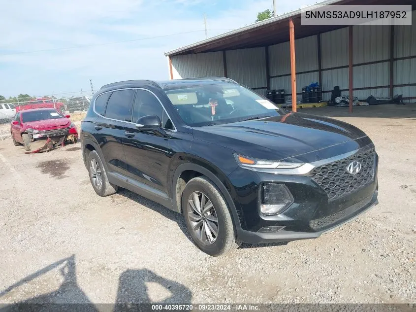 5NMS53AD9LH187952 2020 Hyundai Santa Fe Limited