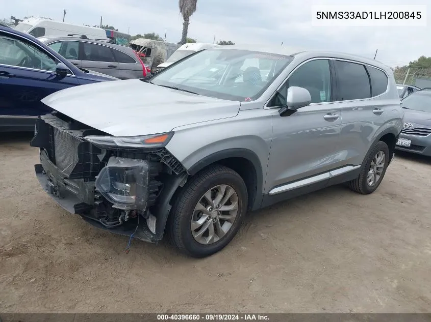 5NMS33AD1LH200845 2020 Hyundai Santa Fe Sel