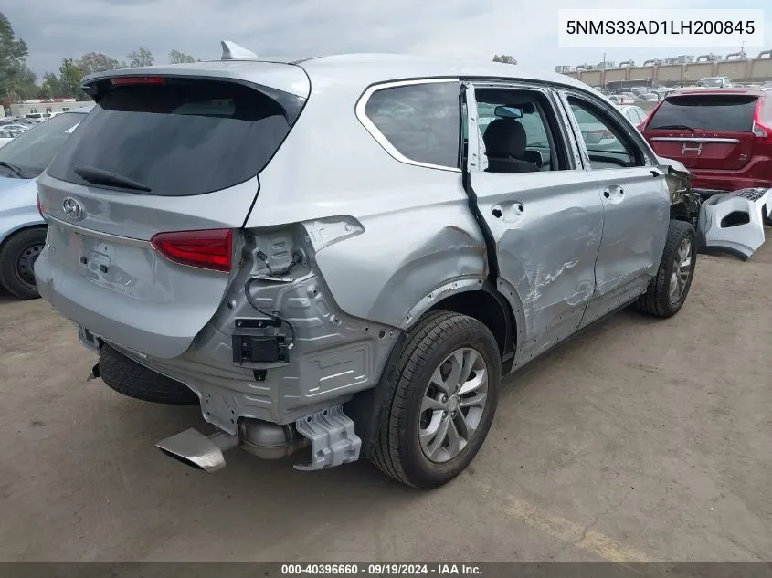 5NMS33AD1LH200845 2020 Hyundai Santa Fe Sel