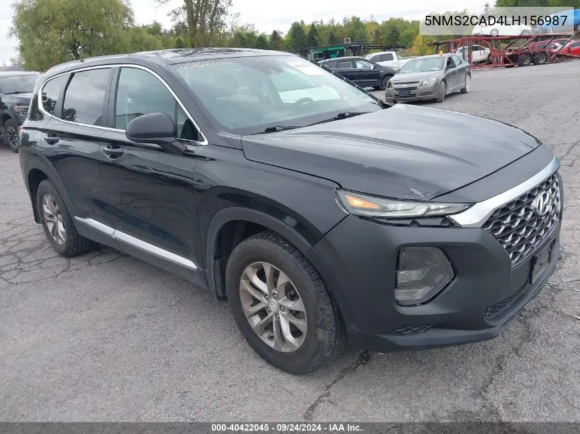 2020 Hyundai Santa Fe Se VIN: 5NMS2CAD4LH156987 Lot: 40422045