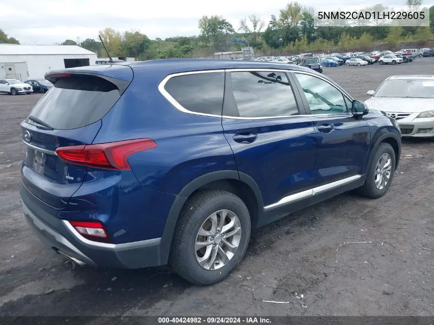 5NMS2CAD1LH229605 2020 Hyundai Santa Fe Se