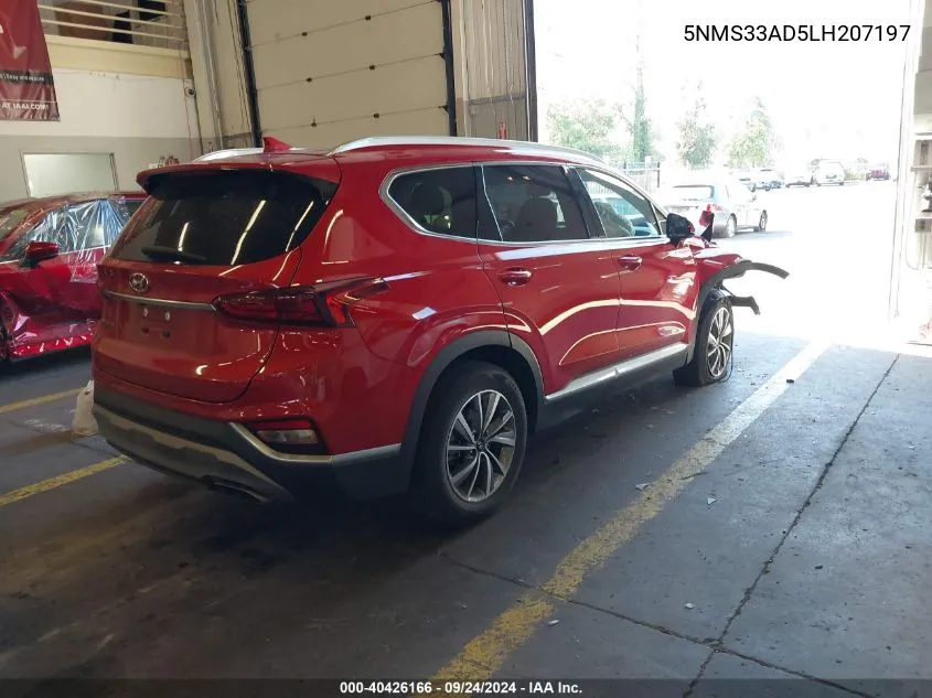 5NMS33AD5LH207197 2020 Hyundai Santa Fe Sel