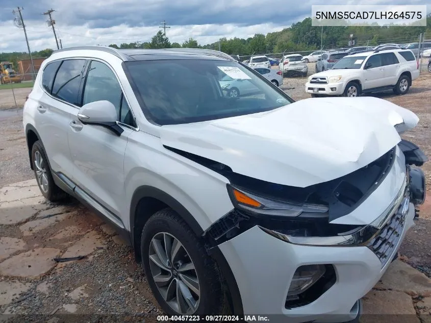 2020 Hyundai Santa Fe Limited VIN: 5NMS5CAD7LH264575 Lot: 40457223