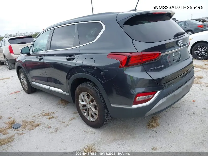 2020 Hyundai Santa Fe Se VIN: 5NMS23AD7LH255495 Lot: 40487583