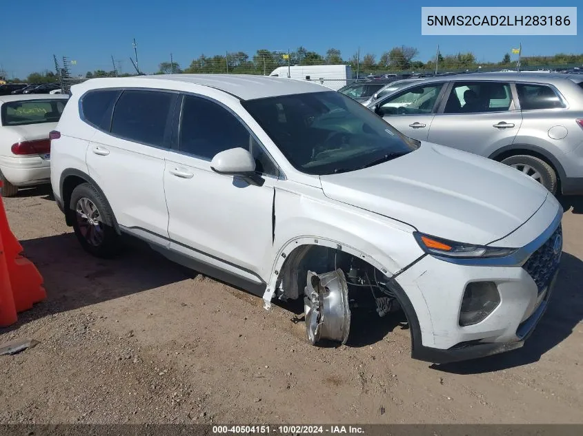 5NMS2CAD2LH283186 2020 Hyundai Santa Fe Se