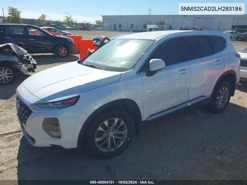 2020 Hyundai Santa Fe Se VIN: 5NMS2CAD2LH283186 Lot: 40504151