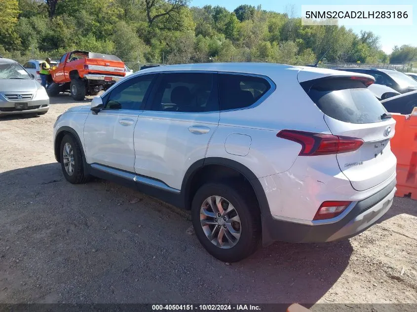 2020 Hyundai Santa Fe Se VIN: 5NMS2CAD2LH283186 Lot: 40504151