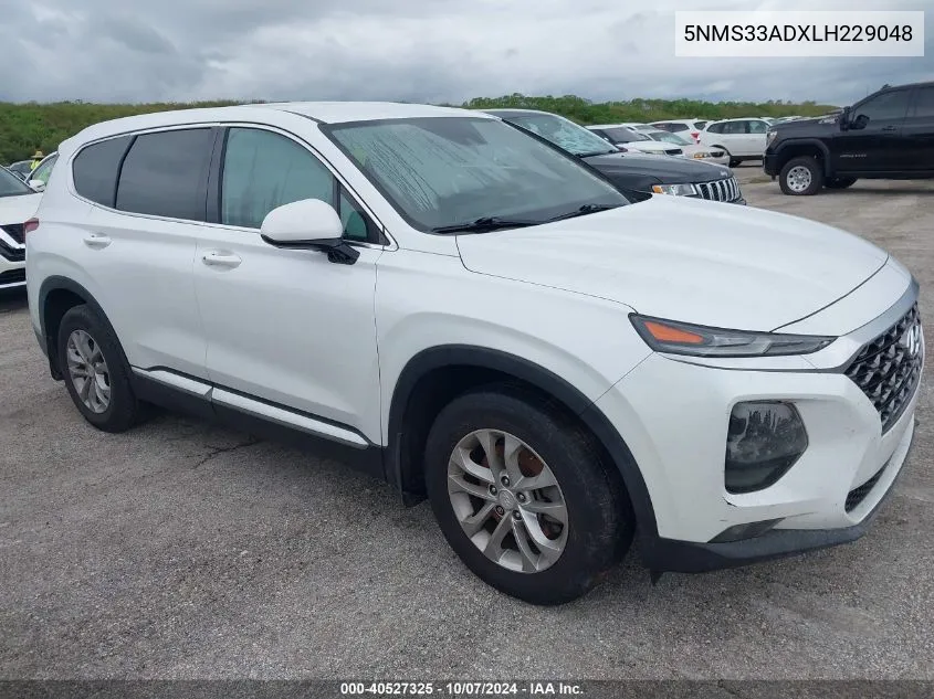 2020 Hyundai Santa Fe Sel VIN: 5NMS33ADXLH229048 Lot: 40527325