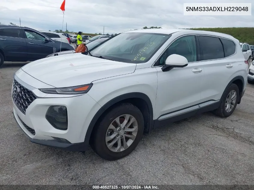 2020 Hyundai Santa Fe Sel VIN: 5NMS33ADXLH229048 Lot: 40527325