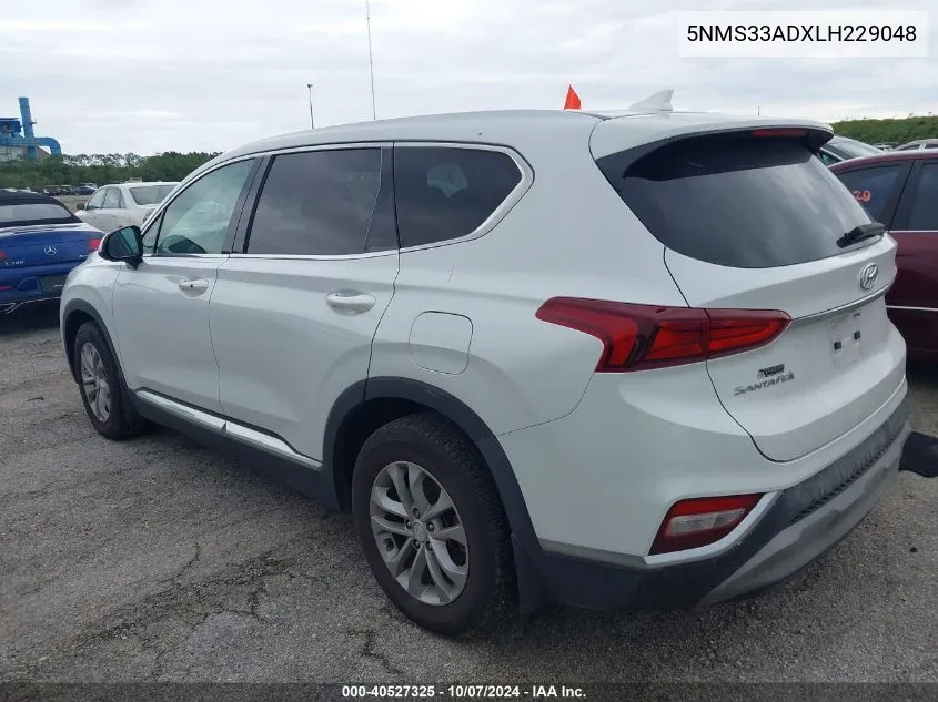 2020 Hyundai Santa Fe Sel VIN: 5NMS33ADXLH229048 Lot: 40527325