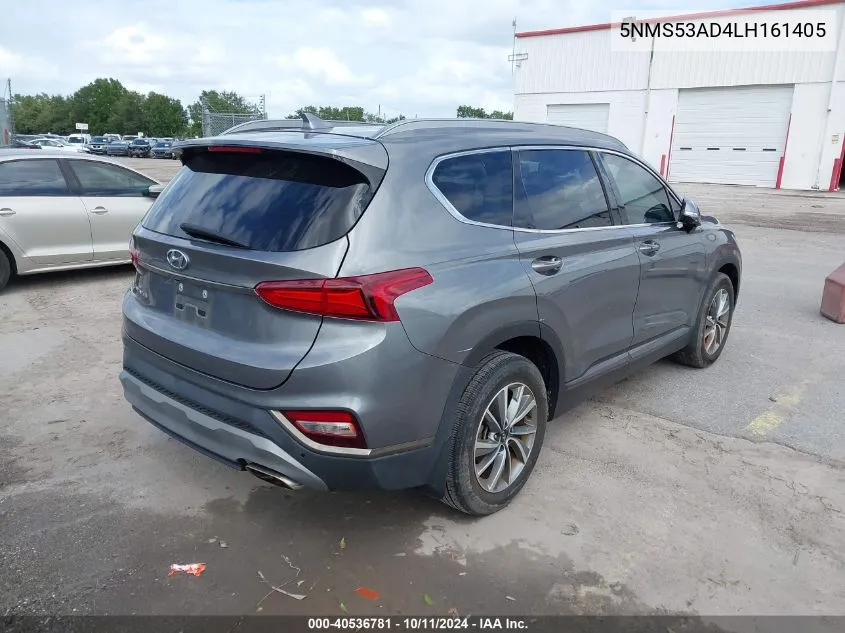 5NMS53AD4LH161405 2020 Hyundai Santa Fe Limited