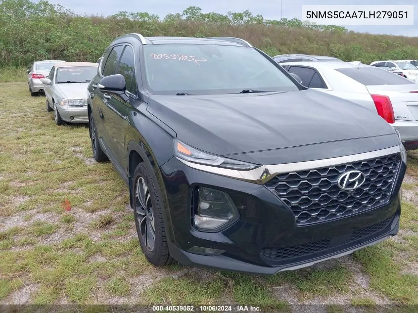 2020 Hyundai Santa Fe Limited/Ultimate VIN: 5NMS5CAA7LH279051 Lot: 40539052