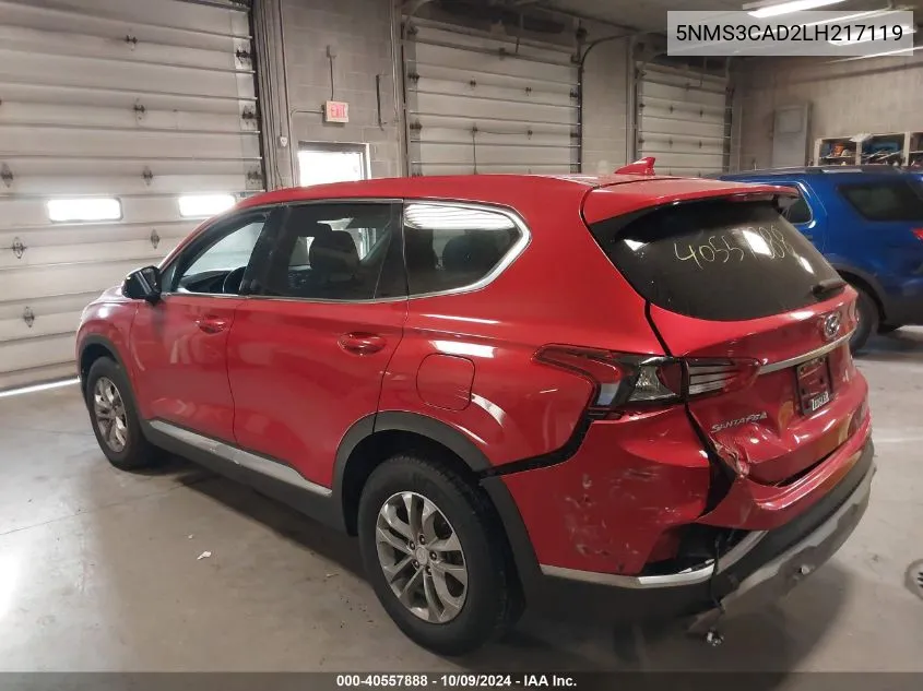 2020 Hyundai Santa Fe Sel/Sel Plus VIN: 5NMS3CAD2LH217119 Lot: 40557888