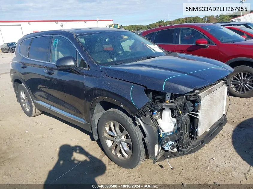 5NMS33AD2LH267955 2020 Hyundai Santa Fe Sel