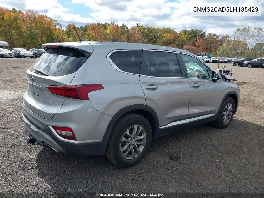 2020 Hyundai Santa Fe Se VIN: 5NMS2CAD5LH185429 Lot: 40609644