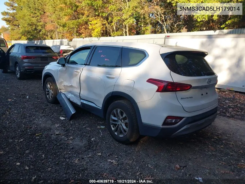 2020 Hyundai Santa Fe Sel/Sel Plus VIN: 5NMS3CAD5LH179014 Lot: 40639719