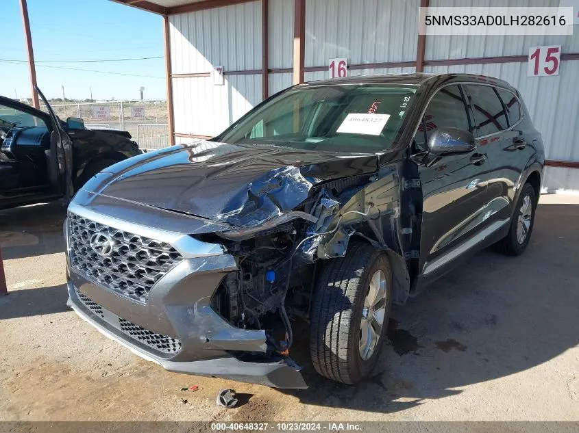 5NMS33AD0LH282616 2020 Hyundai Santa Fe Sel