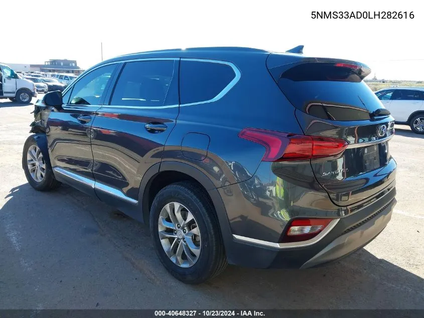 5NMS33AD0LH282616 2020 Hyundai Santa Fe Sel