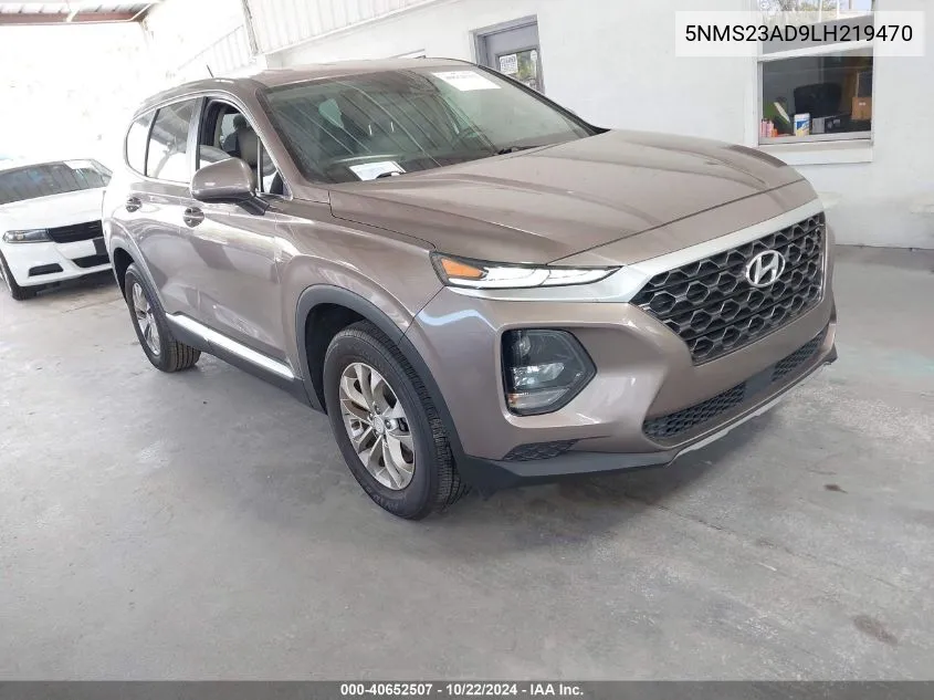 5NMS23AD9LH219470 2020 Hyundai Santa Fe Se