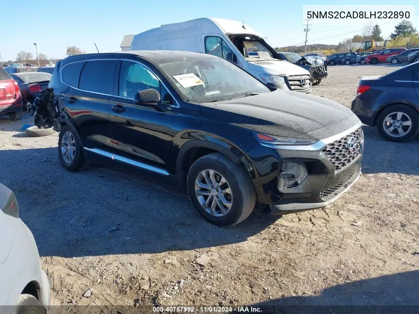 2020 Hyundai Santa Fe Se VIN: 5NMS2CAD8LH232890 Lot: 40757992