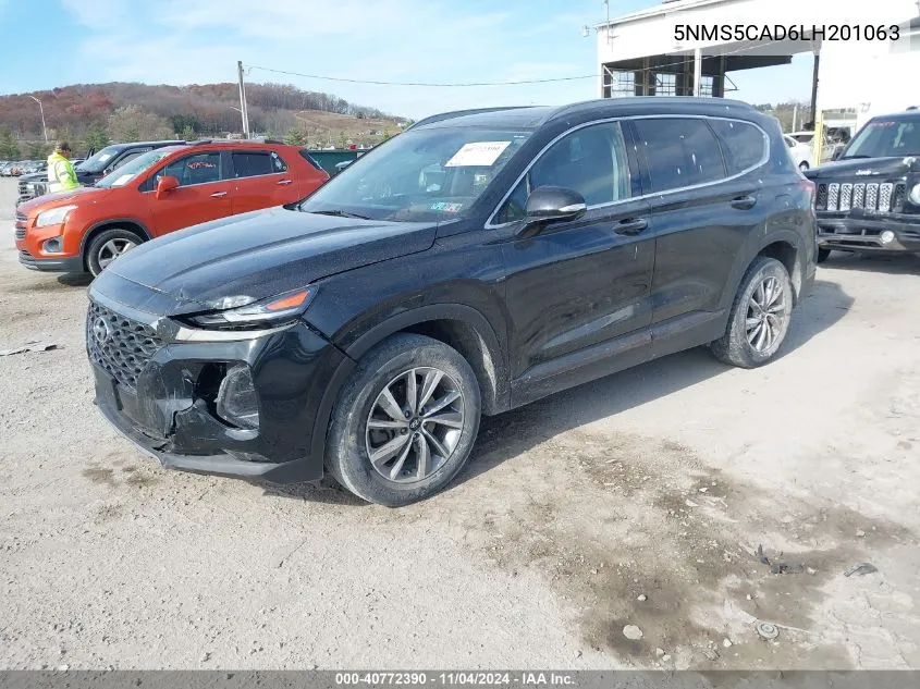 2020 Hyundai Santa Fe Limited VIN: 5NMS5CAD6LH201063 Lot: 40772390