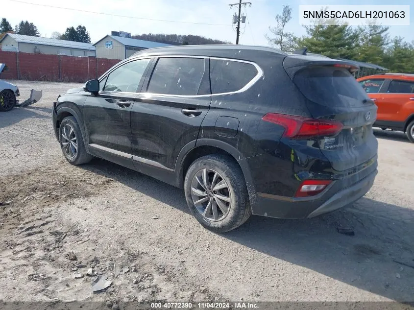 2020 Hyundai Santa Fe Limited VIN: 5NMS5CAD6LH201063 Lot: 40772390