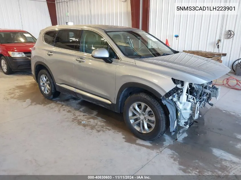 2020 Hyundai Santa Fe Sel VIN: 5NMS3CAD1LH223901 Lot: 40830603