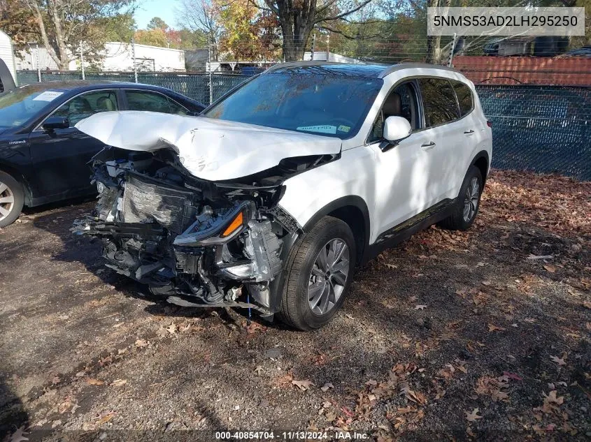 2020 Hyundai Santa Fe Limited VIN: 5NMS53AD2LH295250 Lot: 40854704