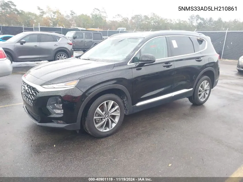 2020 Hyundai Santa Fe Sel VIN: 5NMS33AD5LH210861 Lot: 40901119