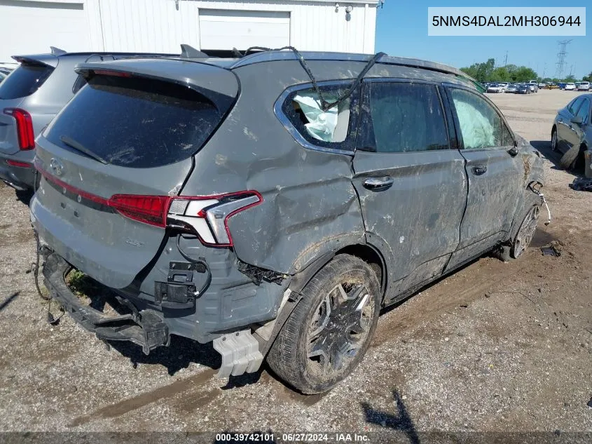 5NMS4DAL2MH306944 2021 Hyundai Santa Fe Limited