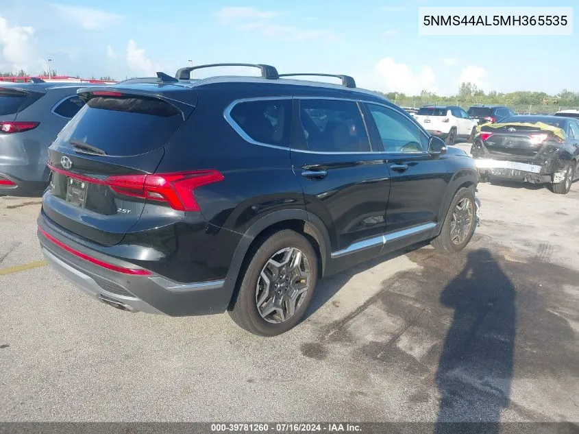 5NMS44AL5MH365535 2021 Hyundai Santa Fe Limited