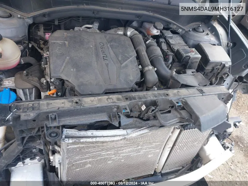 5NMS4DAL9MH316127 2021 Hyundai Santa Fe Limited