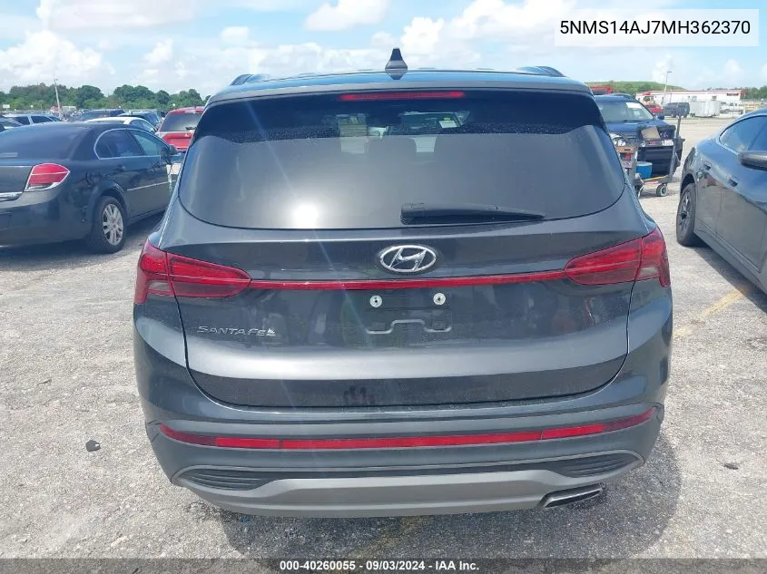 5NMS14AJ7MH362370 2021 Hyundai Santa Fe Se