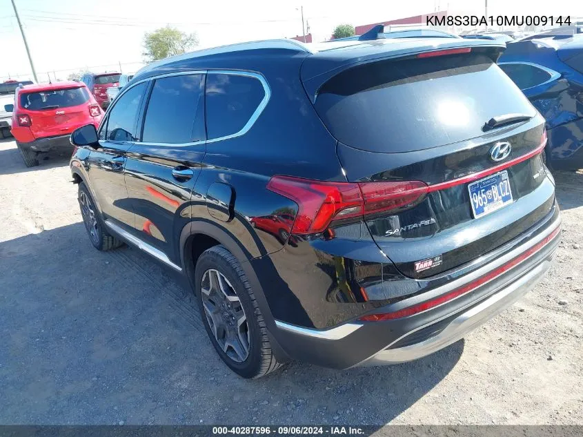 2021 Hyundai Santa Fe Hybrid Sel Premium VIN: KM8S3DA10MU009144 Lot: 40287596