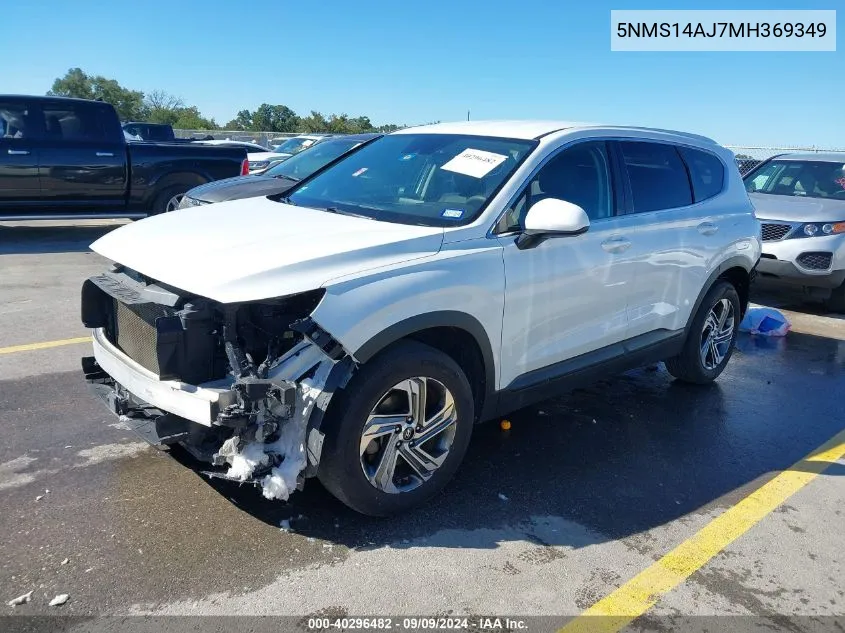 5NMS14AJ7MH369349 2021 Hyundai Santa Fe Se