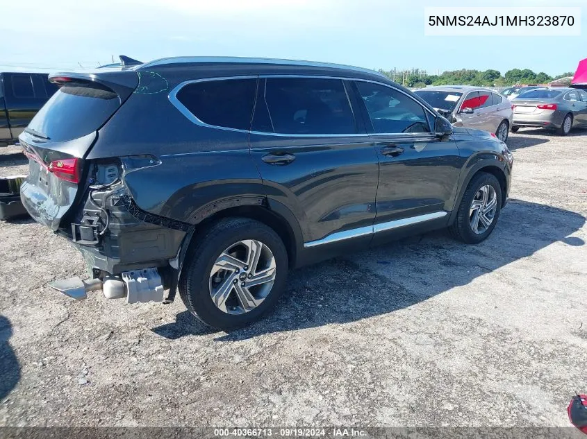 2021 Hyundai Santa Fe Sel VIN: 5NMS24AJ1MH323870 Lot: 40366713