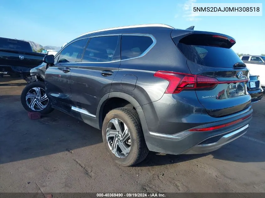 5NMS2DAJ0MH308518 2021 Hyundai Santa Fe Sel