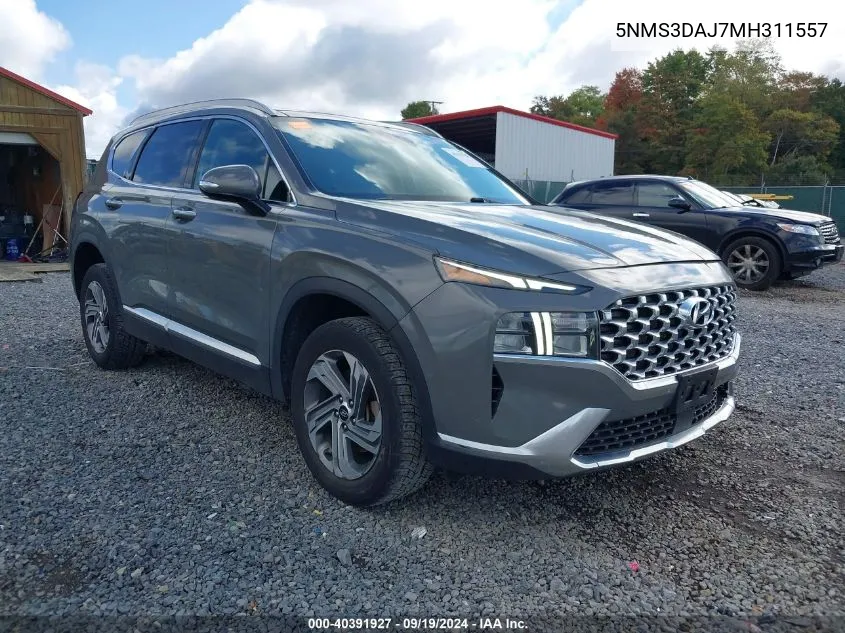 5NMS3DAJ7MH311557 2021 Hyundai Santa Fe Sel