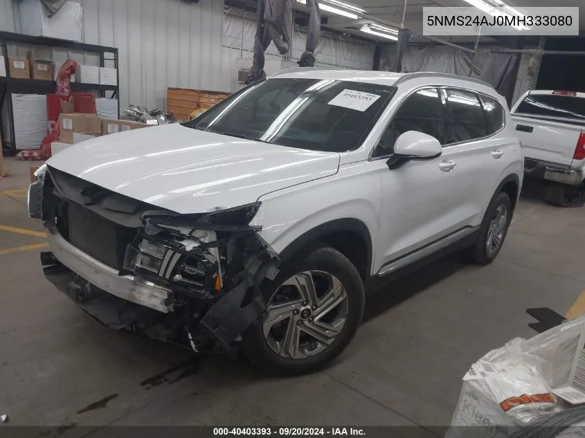 5NMS24AJ0MH333080 2021 Hyundai Santa Fe Sel