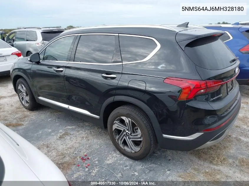 5NMS64AJ6MH328180 2021 Hyundai Santa Fe Sel