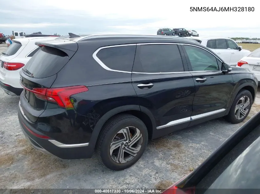 5NMS64AJ6MH328180 2021 Hyundai Santa Fe Sel