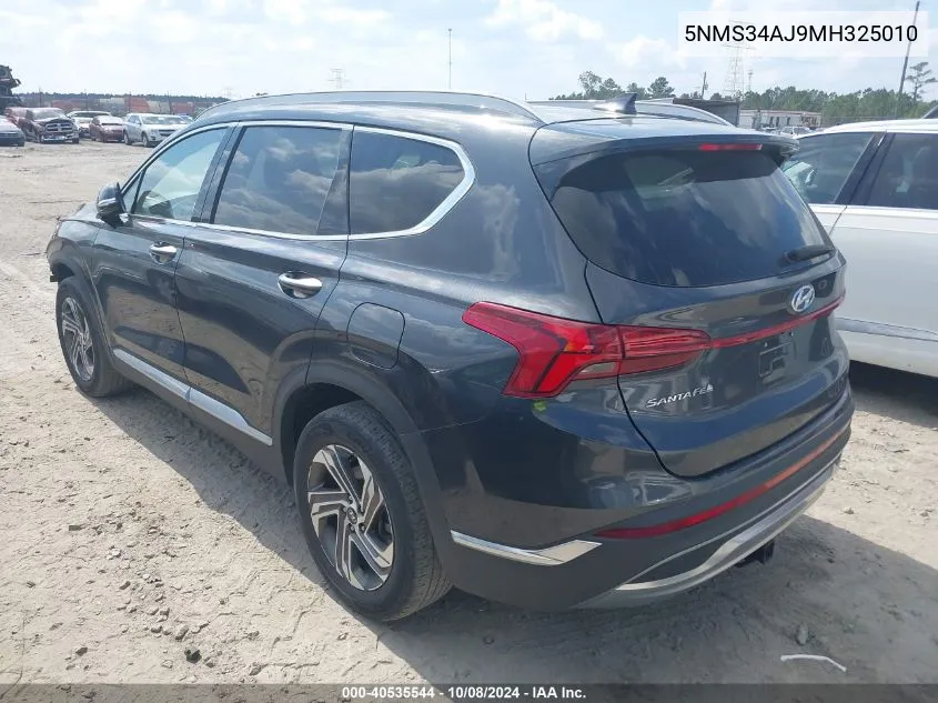 5NMS34AJ9MH325010 2021 Hyundai Santa Fe Sel