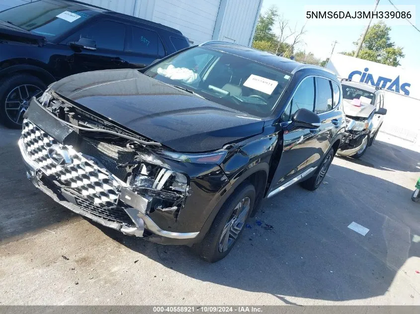 5NMS6DAJ3MH339086 2021 Hyundai Santa Fe Sel