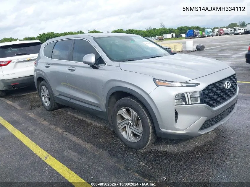 5NMS14AJXMH334112 2021 Hyundai Santa Fe Se