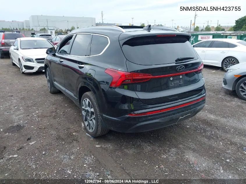 5NMS5DAL5NH423755 2022 Hyundai Santa Fe Calligraphy