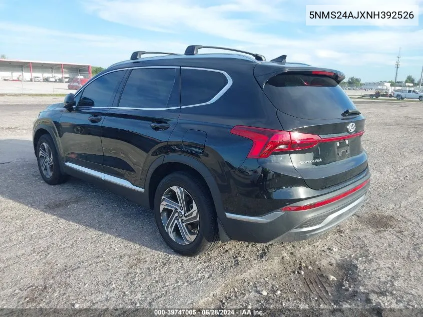 5NMS24AJXNH392526 2022 Hyundai Santa Fe Sel