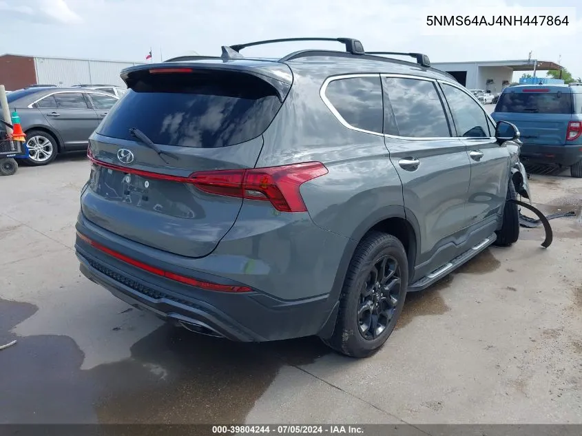 2022 Hyundai Santa Fe Xrt VIN: 5NMS64AJ4NH447864 Lot: 39804244