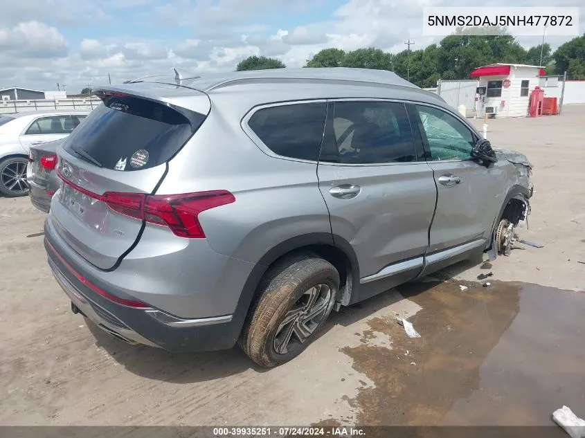 5NMS2DAJ5NH477872 2022 Hyundai Santa Fe Sel