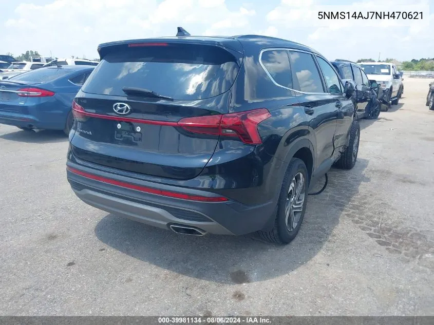 5NMS14AJ7NH470621 2022 Hyundai Santa Fe Se